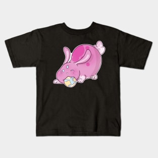 Space Alien Bunny Pink Kids T-Shirt